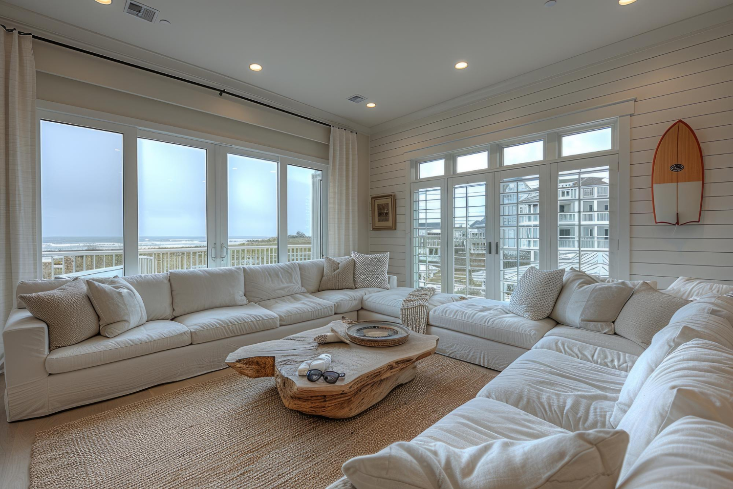 salon w stylu hamptons